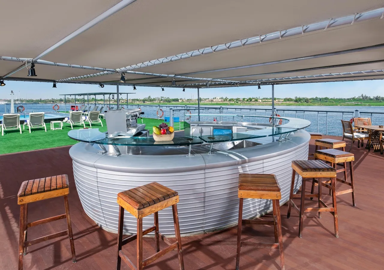 Sun deck of the MS Moon Dance Nile Cruise Nile cruise